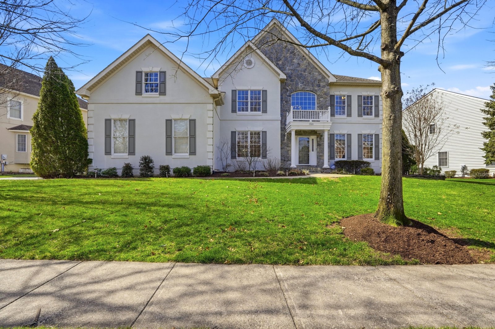 Large colonial on a corner lot